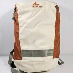 Gregory Orange And Cream Backpack Hiking Trekking Climbing Gear Bag
